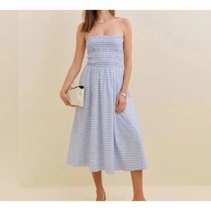Reformation Kerrie Dress Womens 6 Charming Gingham Cottage Contemporary Vintage